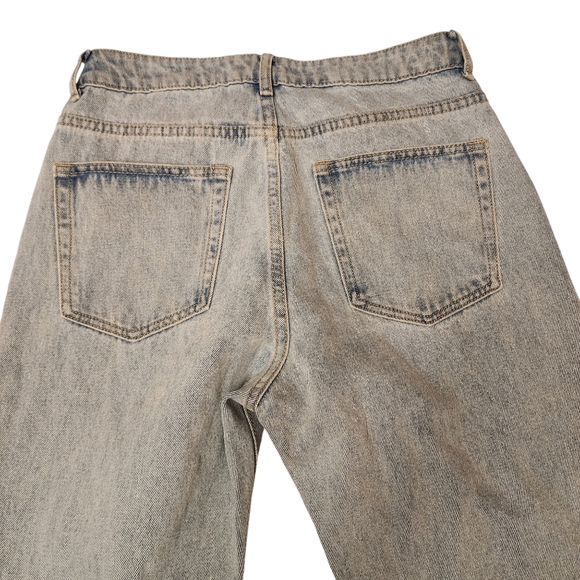 Adika Distressed High Waist Tattoo Mother Cut Jeans Size 28 - Picture 2 of 14